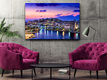 OBRAZ pred zotmením mesto prístav more